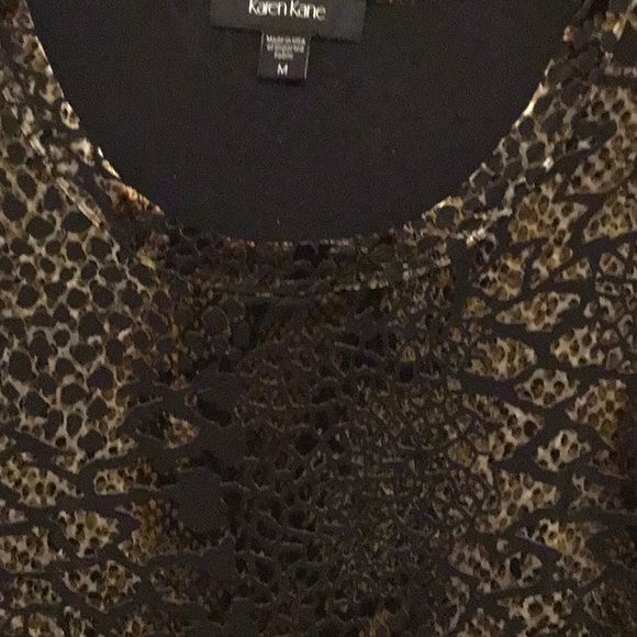 NWT Karen Kane Velvet Burnout Dress - Picture 7 of 11